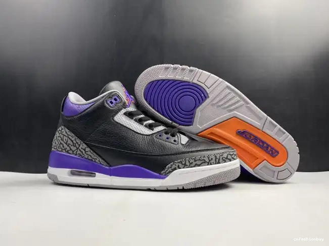 Purple Court 3 Air Black 050 CT8532 Jordan Retro 0623